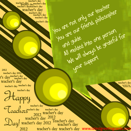 Happy Teacher Day Greetings Card
